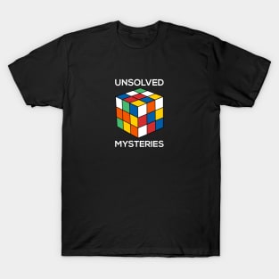 Rubiks Cube Unsolved Mysteries Retro Design T-Shirt